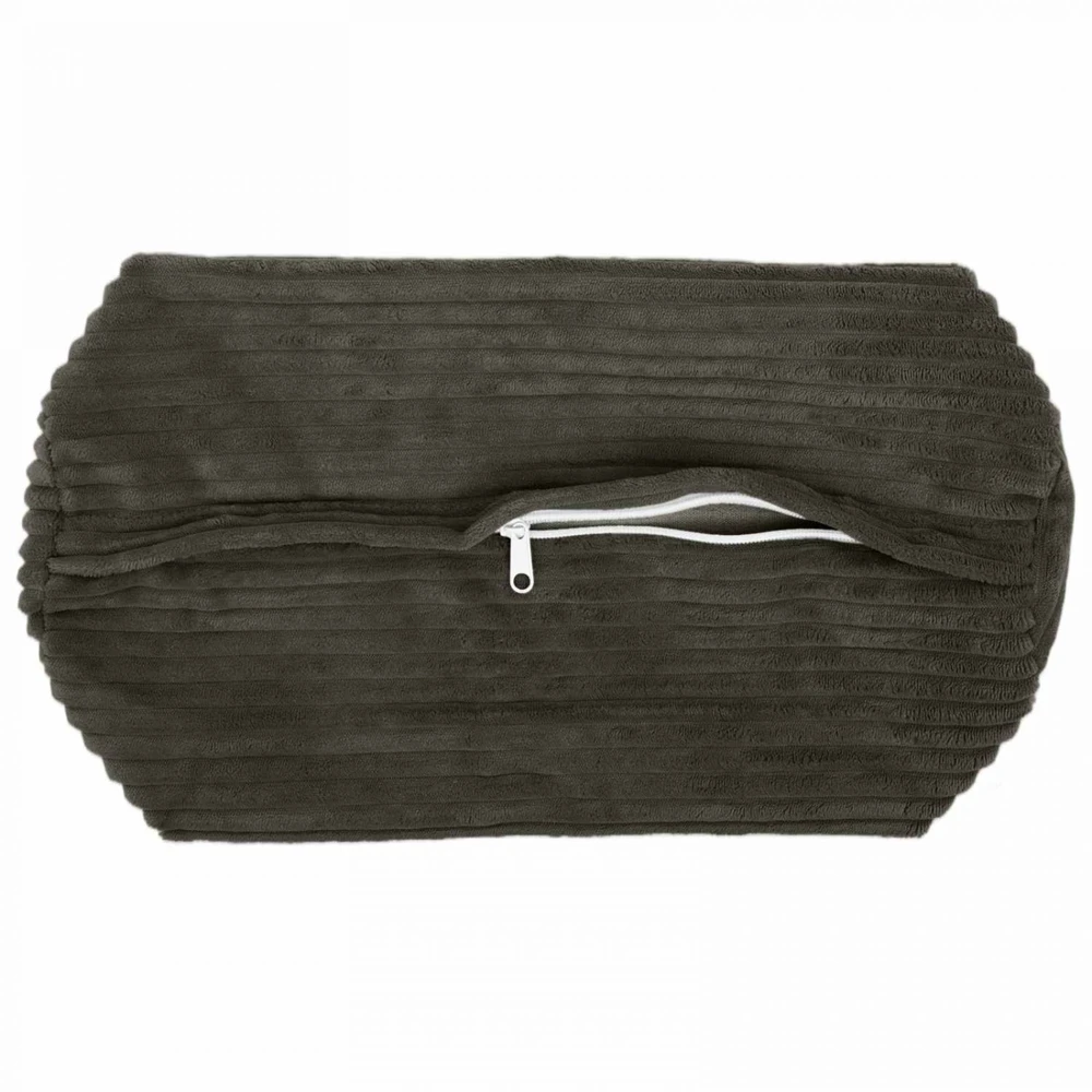 Pagalvėlės užvalkalas 2 pcs HEERLEN Antracito Ø 15 x 40 cm