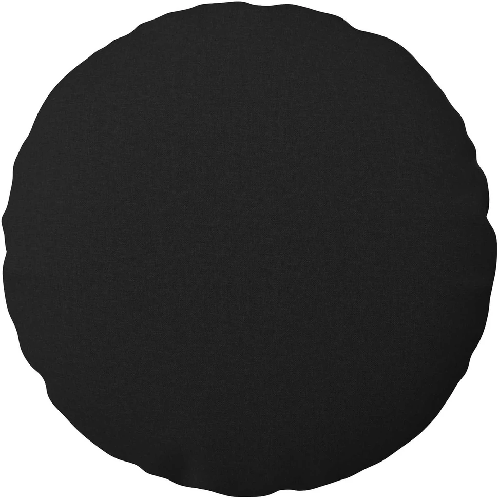 Pagalvėlės užvalkalas 2 vnt. HEERLEN Juoda Ø 40 cm Audinys