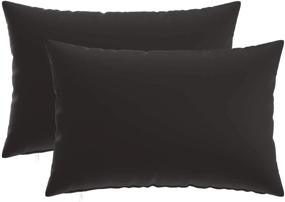 Pagalvėlės užvalkalas 2 pcs HEERLEN Juoda 30 x 50 cm