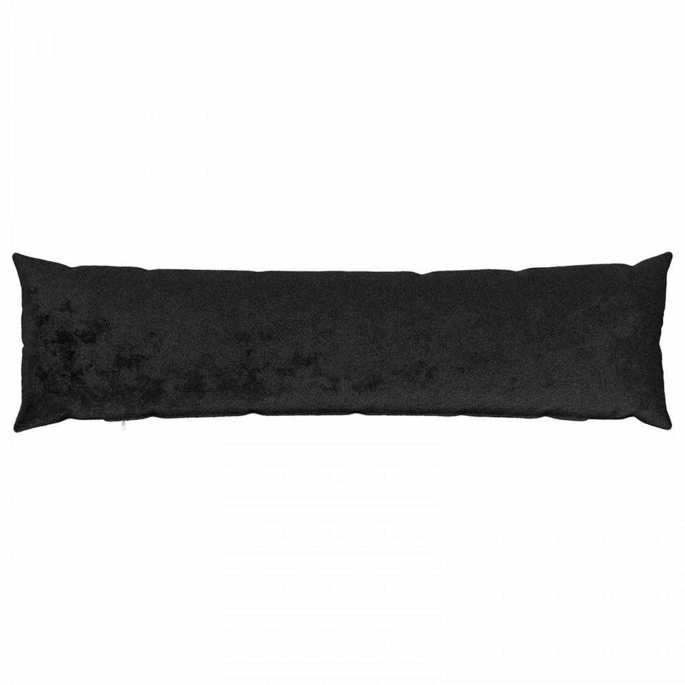 Pagalvėlės užvalkalas 2 pcs HEERLEN Juoda 40 x 145 cm Flanelė