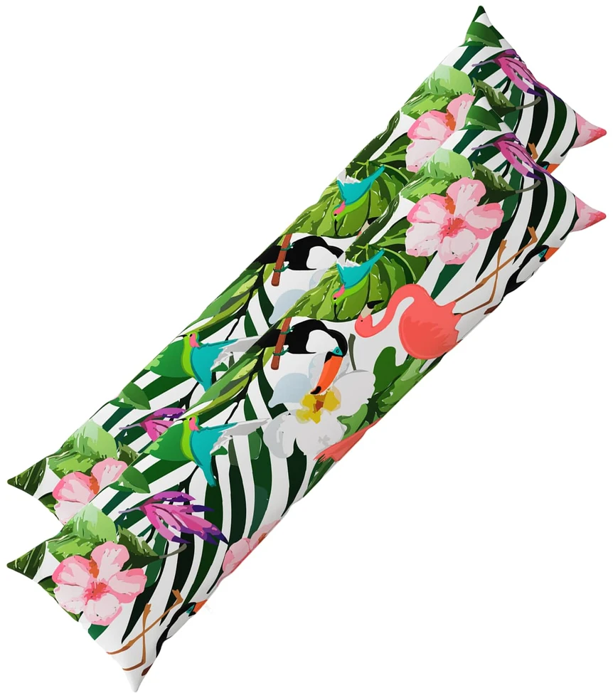 Pagalvėlės užvalkalas 2 pcs HEERLEN Juoda 40 x 145 cm