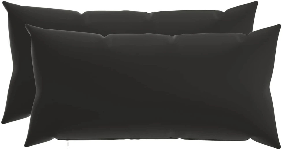 Pagalvėlės užvalkalas 2 pcs HEERLEN Juoda 40 x 80 cm