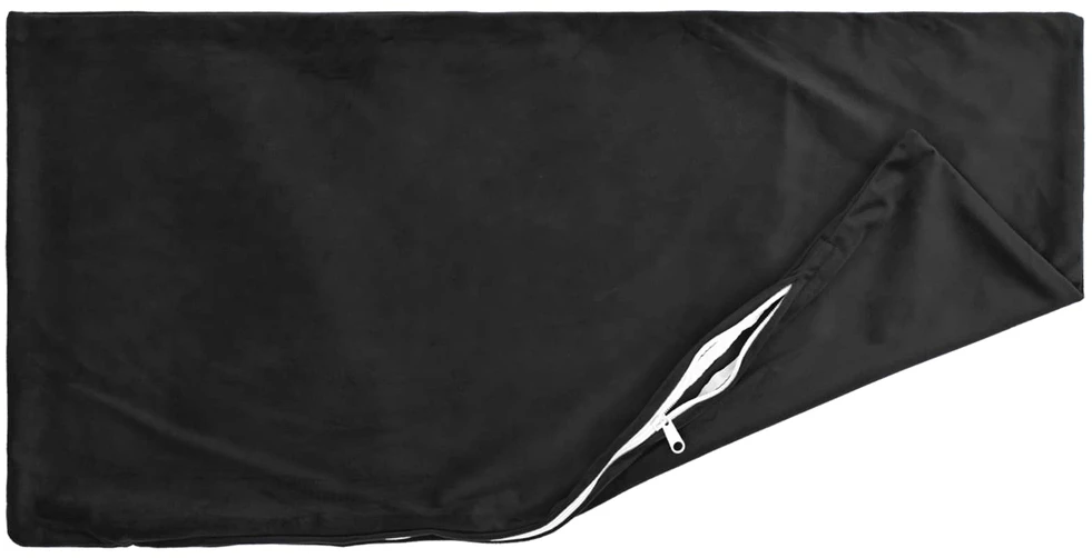 Pagalvėlės užvalkalas 2 pcs HEERLEN Juoda 40 x 80 cm Aksomas