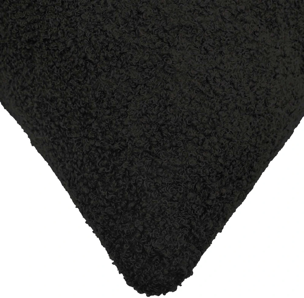 Pagalvėlės užvalkalas 2 pcs HEERLEN Juoda 80 x 80 cm Bouclé