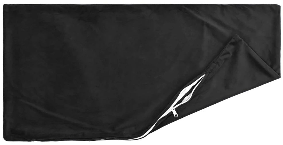 Pagalvėlės užvalkalas 2 pcs HEERLEN Juoda 50 x 80 cm Aksomas