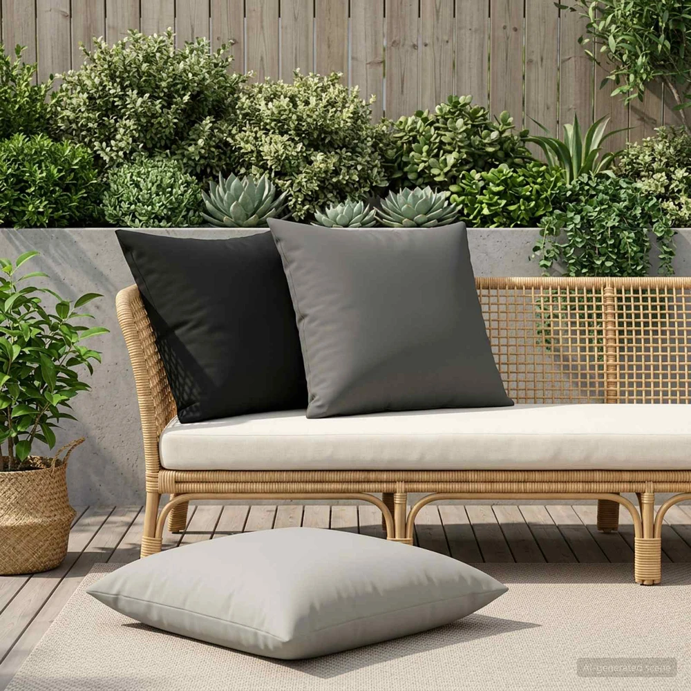 Pagalvėlės užvalkalas 2 pcs HEERLEN Juoda 65 x 65 cm