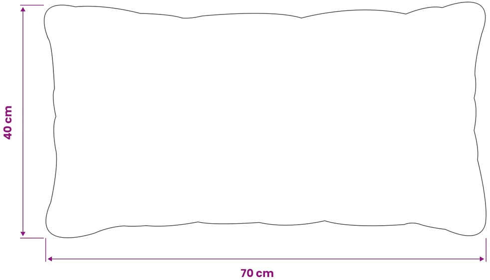 Pagalvėlės užvalkalas 2 pcs HEERLEN Juoda 40 x 70 cm Aksomas