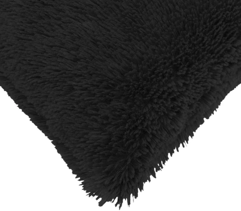 Pagalvėlės užvalkalas 2 pcs HEERLEN Juoda 35 x 35 cm PV pūkinis