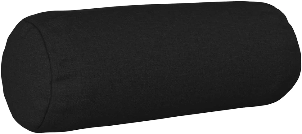 Pagalvėlės užvalkalas 2 vnt. HEERLEN Juoda Ø 15 x 40 cm Audinys