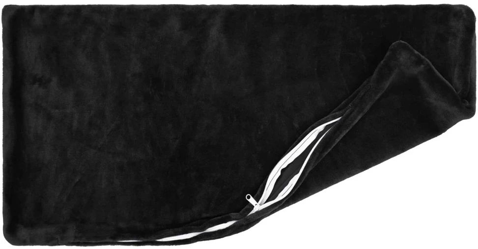 Pagalvėlės užvalkalas 2 pcs HEERLEN Juoda 40 x 70 cm Flanelė