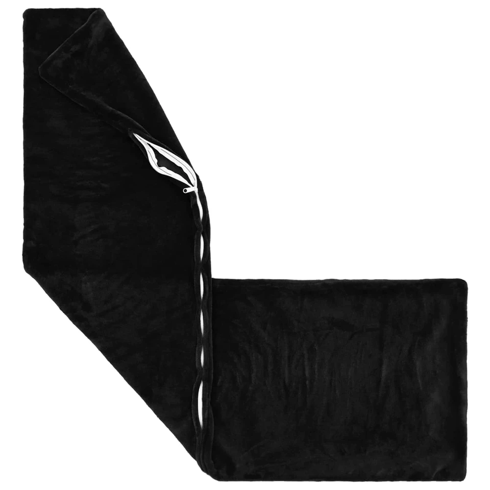 Pagalvėlės užvalkalas 2 pcs HEERLEN Juoda 40 x 145 cm Flanelė