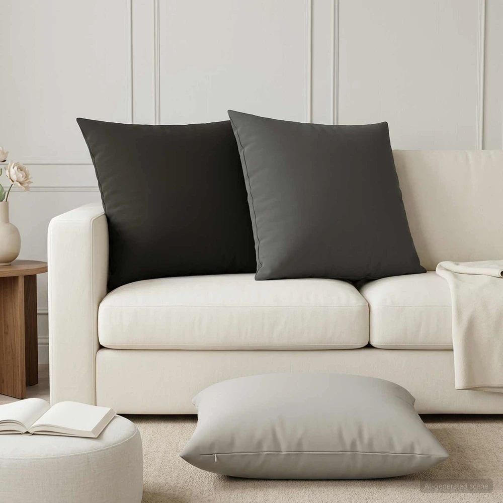 Pagalvėlės užvalkalas 2 pcs HEERLEN Juoda 65 x 65 cm