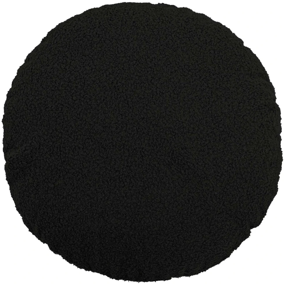 Pagalvėlės užvalkalas 2 pcs HEERLEN Juoda Ø 40 cm Bouclé