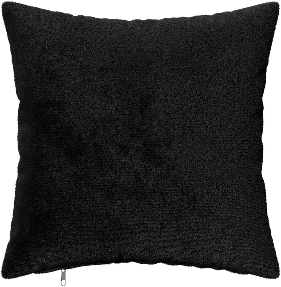 Pagalvėlės užvalkalas 2 pcs HEERLEN Juoda 40 x 40 cm Flanelė