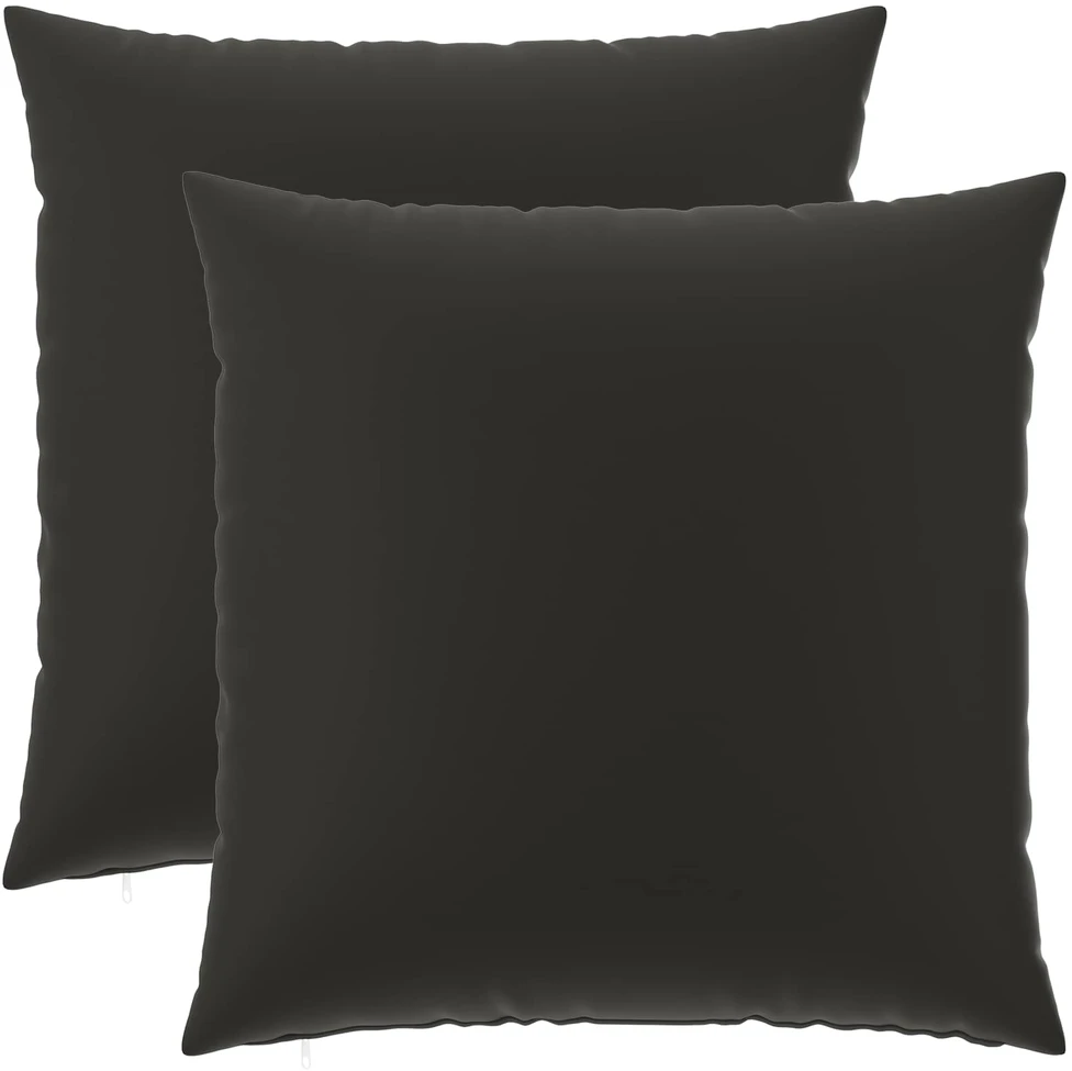 Pagalvėlės užvalkalas 2 pcs HEERLEN Juoda 60 x 60 cm