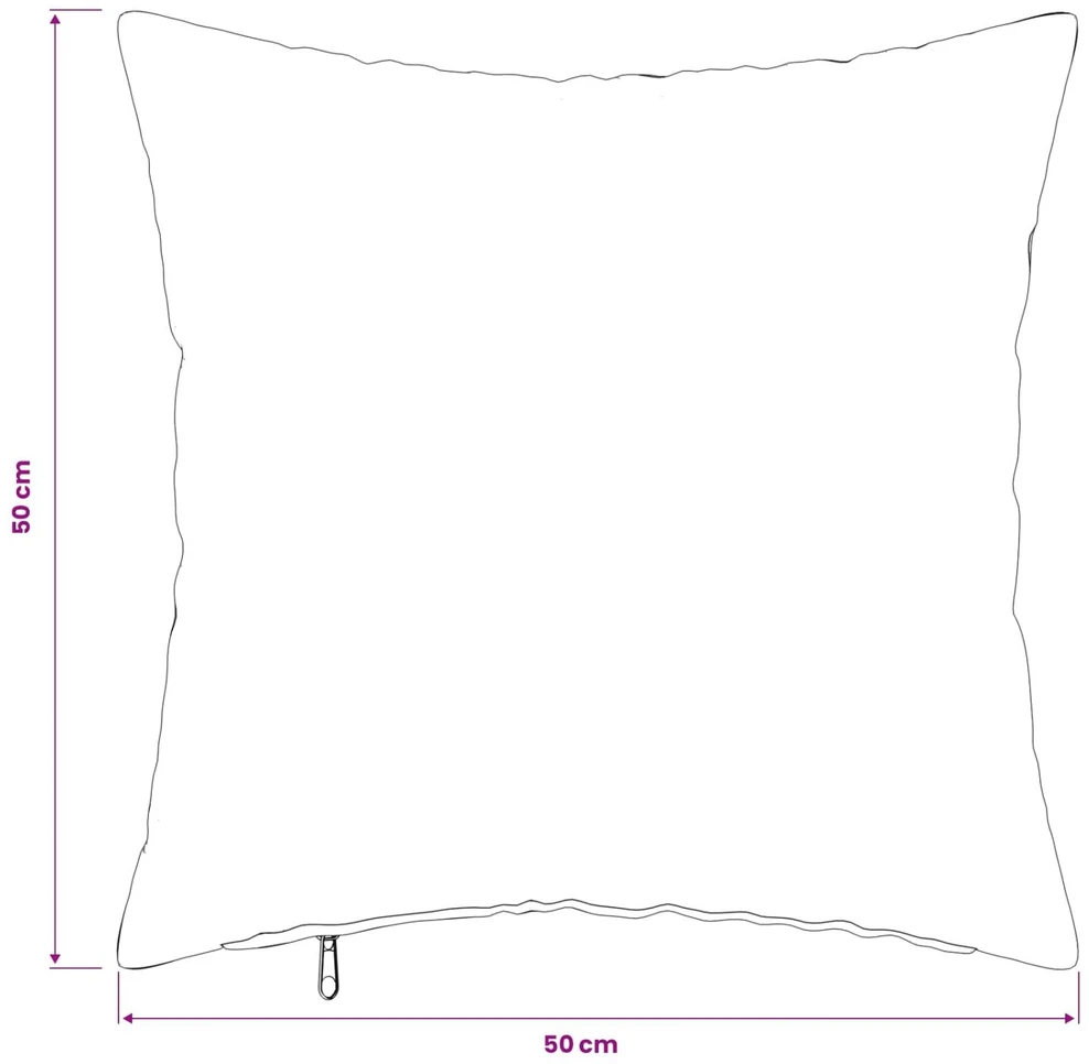Pagalvėlės užvalkalas 2 pcs HEERLEN Juoda 50 x 50 cm Flanelė