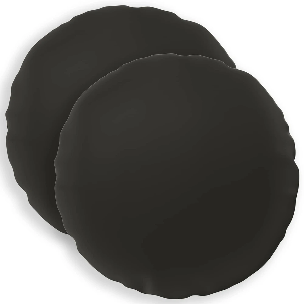 Pagalvėlės užvalkalas 2 pcs HEERLEN Juoda Ø 60 cm Poliesteris