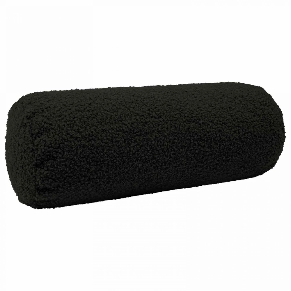 Pagalvėlės užvalkalas 2 pcs HEERLEN Juoda Ø 15 x 40 cm Bouclé