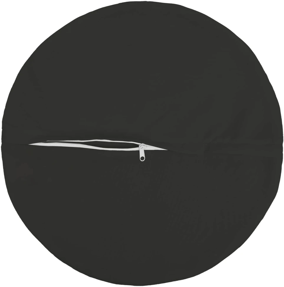 Pagalvėlės užvalkalas 2 pcs HEERLEN Juoda Ø 60 cm Poliesteris