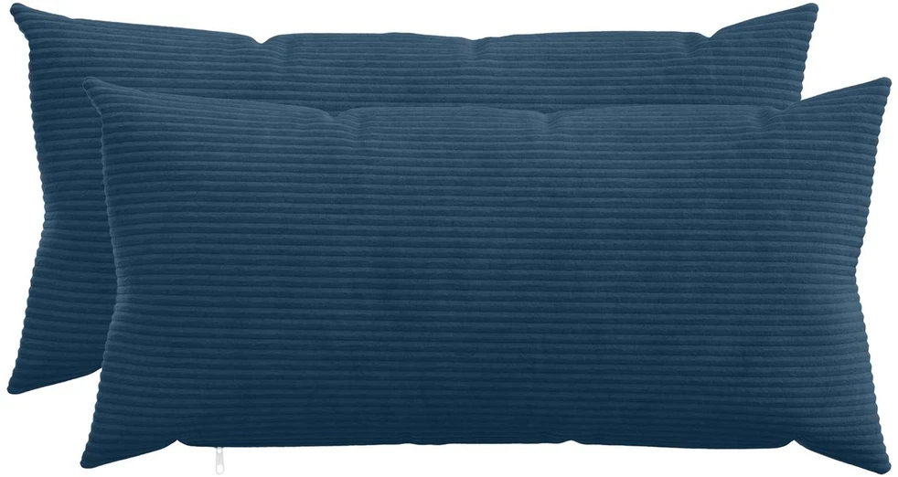 Pagalvėlės užvalkalas 2 pcs HEERLEN Jūrinė mėlyna 40 x 80 cm