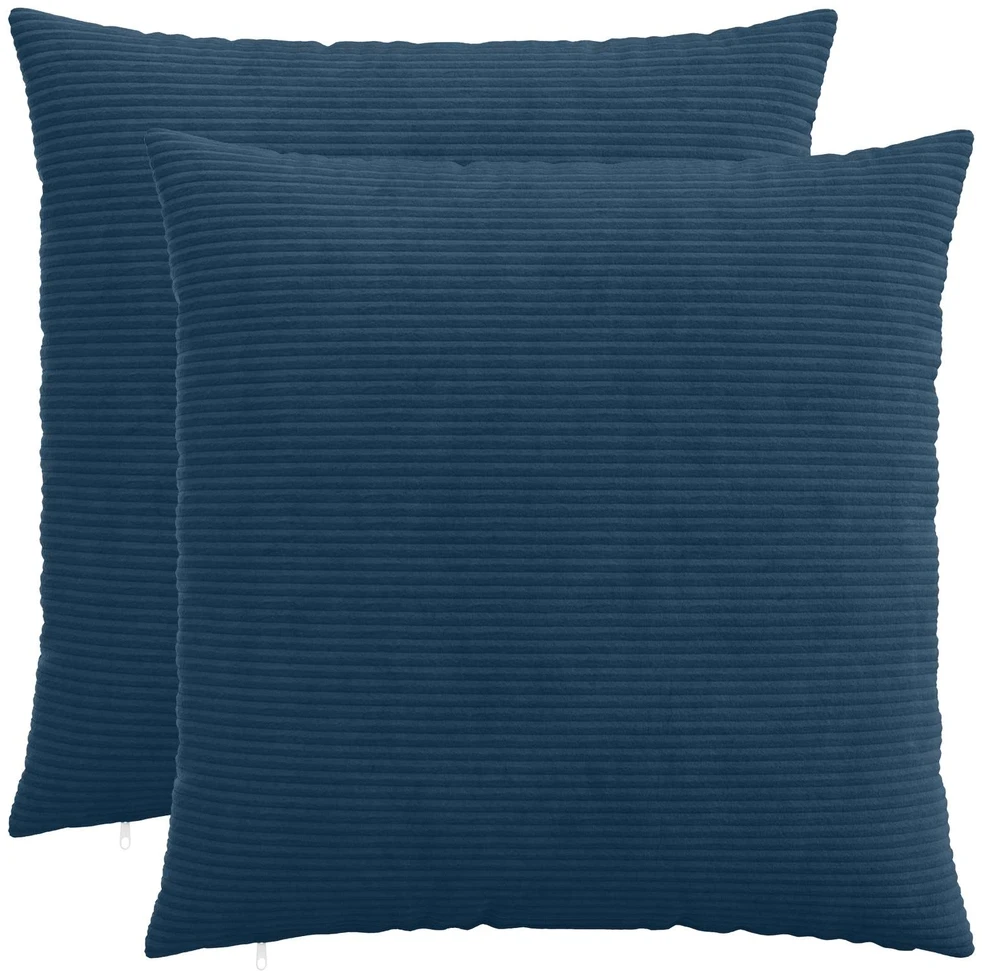 Pagalvėlės užvalkalas 2 pcs HEERLEN Jūrinė mėlyna 65 x 65 cm