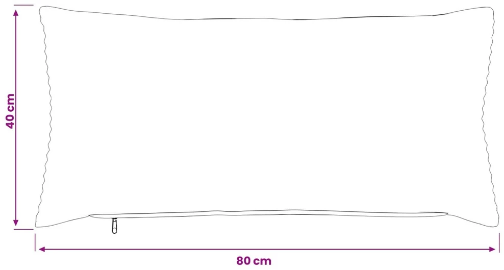 Pagalvėlės užvalkalas 2 pcs HEERLEN Kreminė 40 x 80 cm