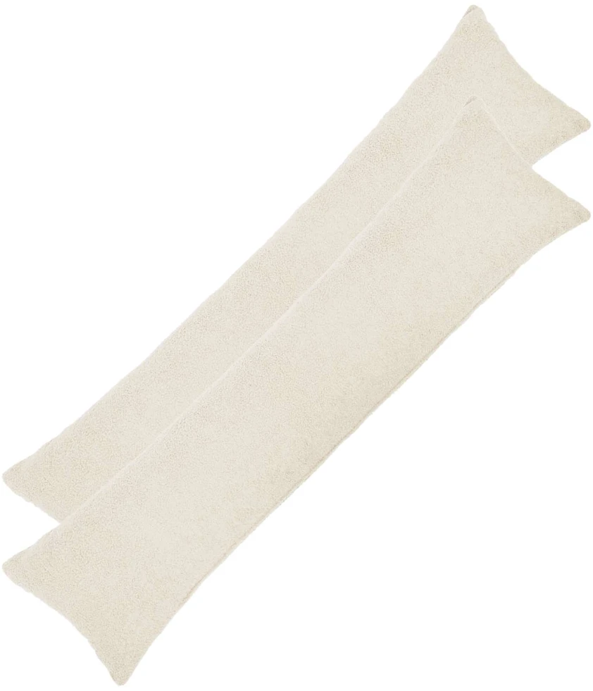 Pagalvėlės užvalkalas 2 pcs HEERLEN Kreminė 40 x 145 cm Bouclé