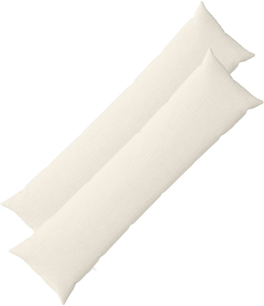 Pagalvėlės užvalkalas 2 pcs HEERLEN Kreminė 40 x 145 cm