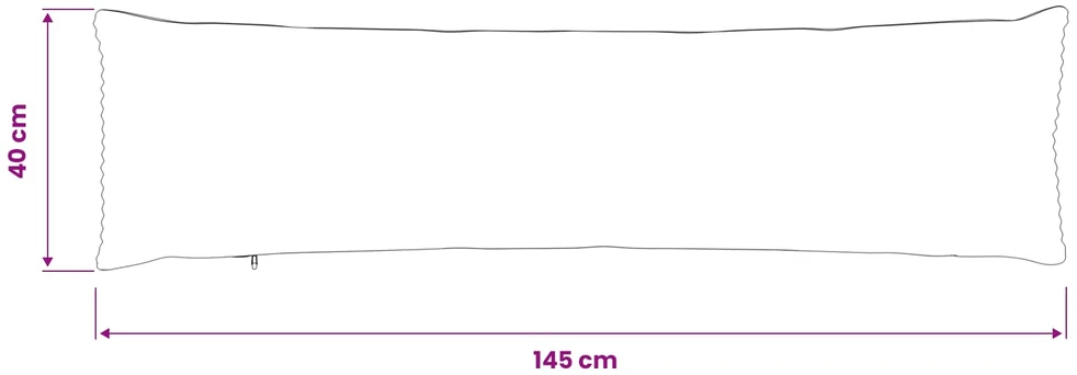 Pagalvėlės užvalkalas 2 pcs HEERLEN Kreminė 40 x 145 cm