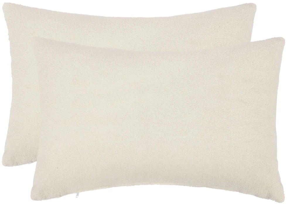 Pagalvėlės užvalkalas 2 pcs HEERLEN Kreminė 40 x 60 cm Bouclé