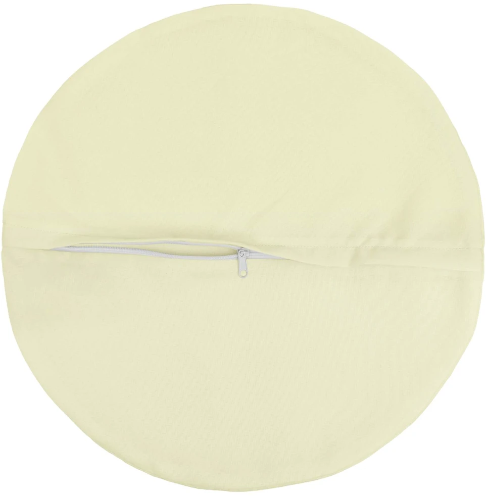 Pagalvėlės užvalkalas 2 pcs HEERLEN Kreminė Ø 60 cm Poliesteris