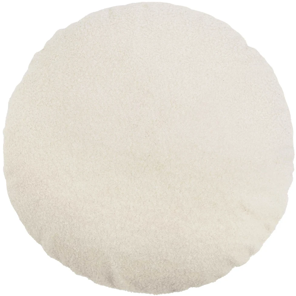 Pagalvėlės užvalkalas 2 pcs HEERLEN Kreminė Ø 60 cm Bouclé