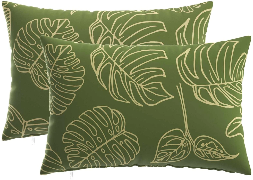Pagalvėlės užvalkalas 2 pcs HEERLEN Lapų dizainas 30 x 50 cm