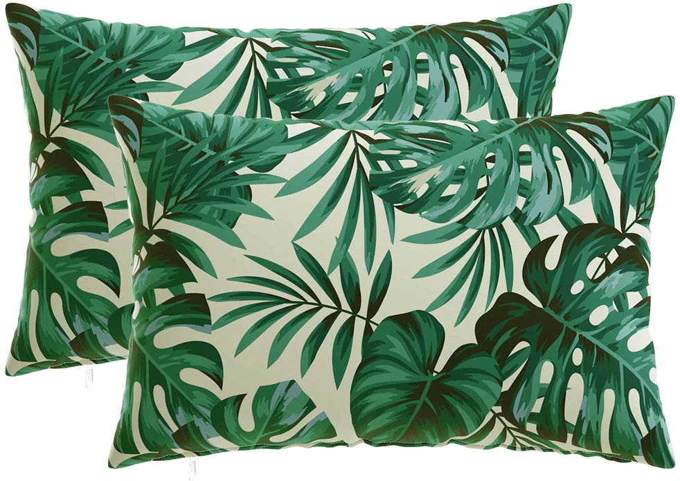 Pagalvėlės užvalkalas 2 pcs HEERLEN Lapų raštas 50 x 80 cm