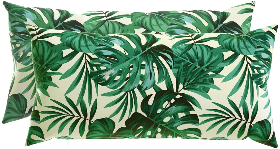 Pagalvėlės užvalkalas 2 pcs HEERLEN Lapų raštas 40 x 80 cm