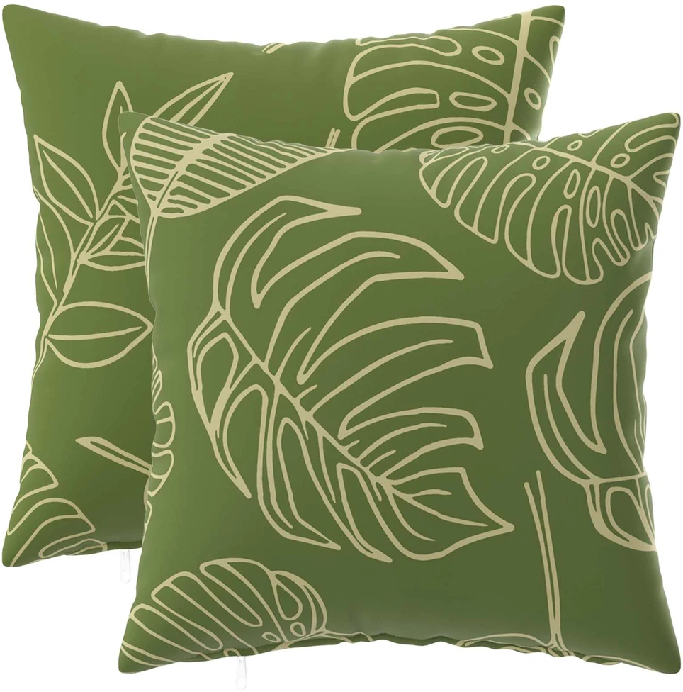 Pagalvėlės užvalkalas 2 pcs HEERLEN Lapų dizainas 35 x 35 cm