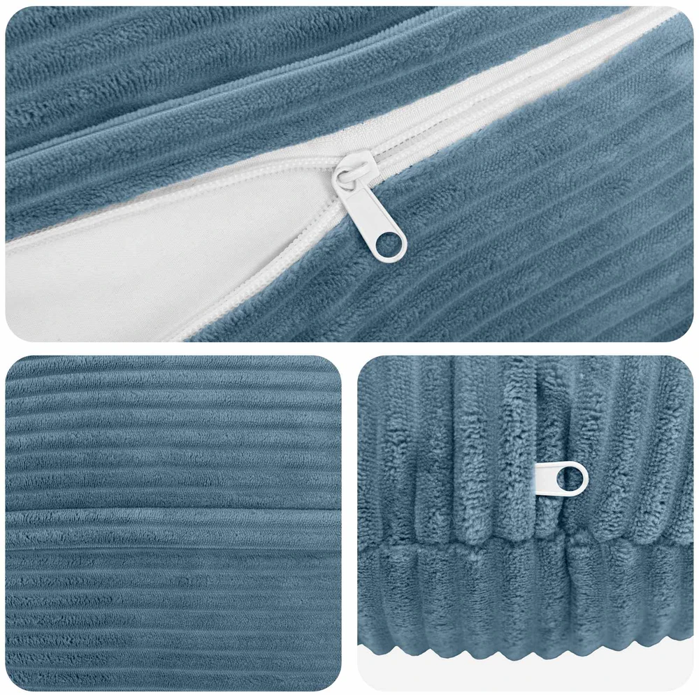 Pagalvėlės užvalkalas 2 pcs HEERLEN Mėlyna Ø 40 cm mančester