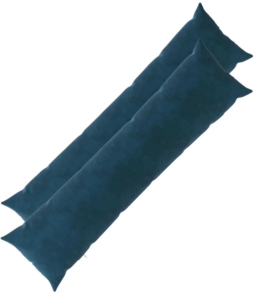 Pagalvėlės užvalkalas 2 pcs HEERLEN Mėlyna 40 x 145 cm Aksomas
