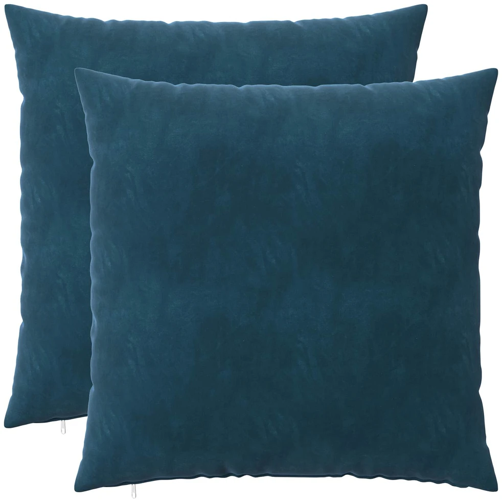 Pagalvėlės užvalkalas 2 pcs HEERLEN Mėlyna 65 x 65 cm Aksomas