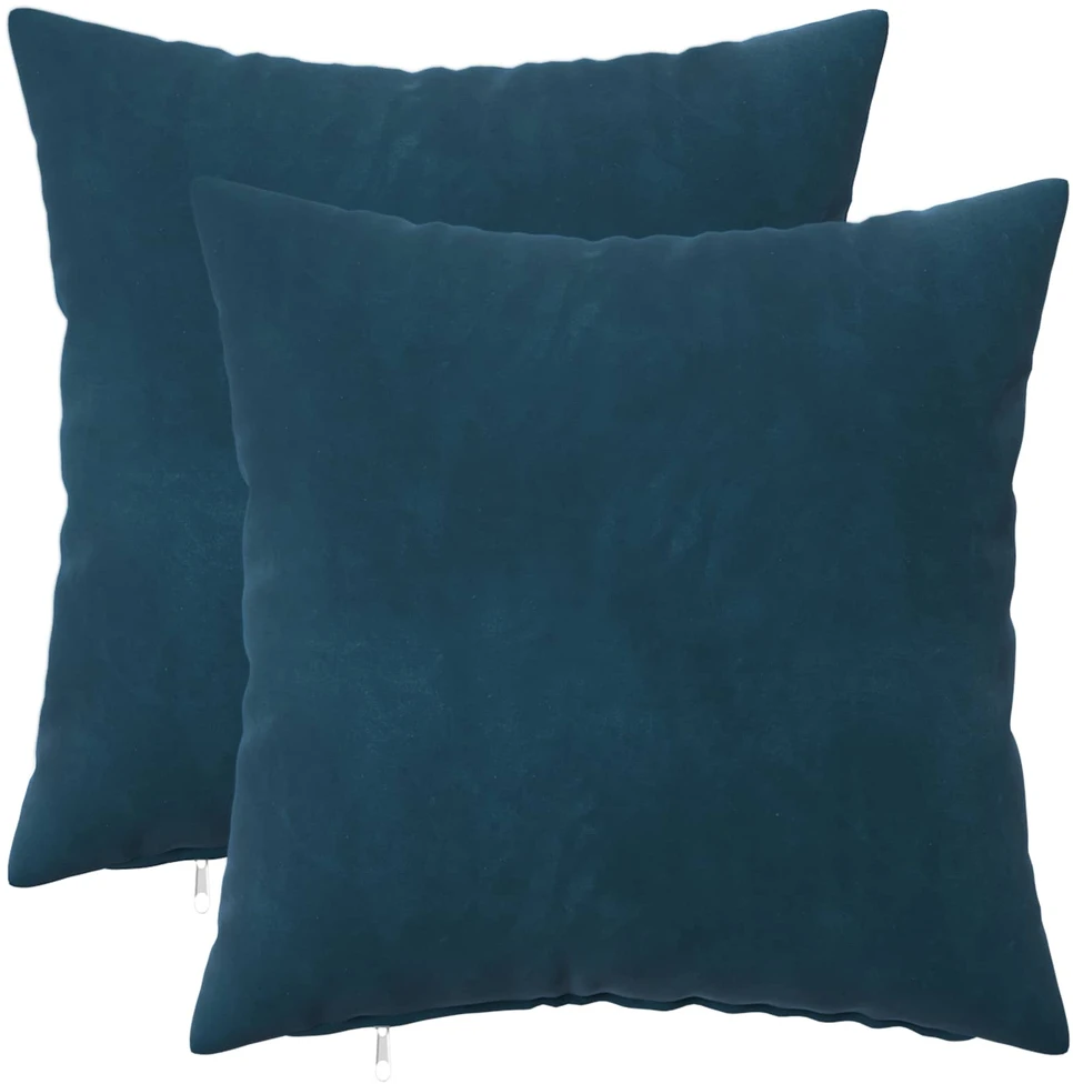 Pagalvėlės užvalkalas 2 pcs HEERLEN Mėlyna 30 x 30 cm Aksomas