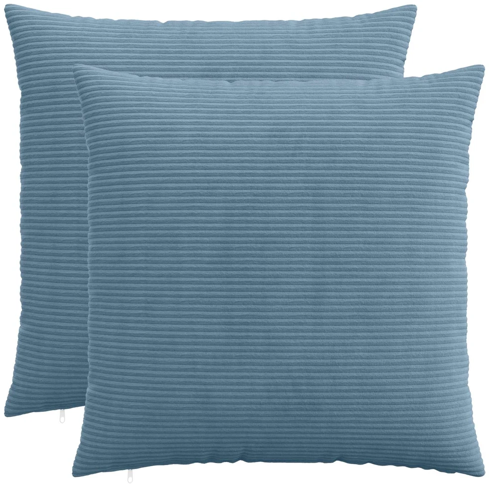 Pagalvėlės užvalkalas 2 pcs HEERLEN Mėlyna 60 x 60 cm mančester