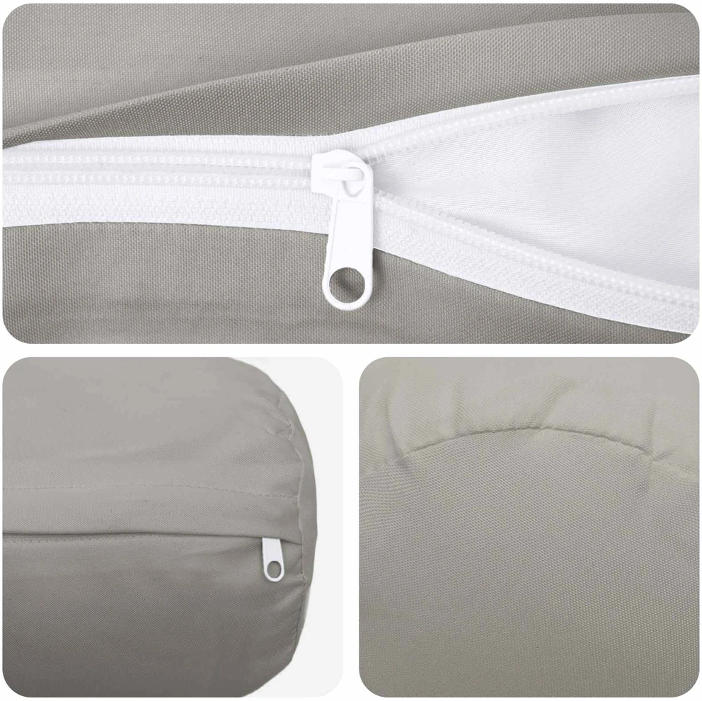 Pagalvėlės užvalkalas 2 pcs HEERLEN Pilka Ø 15 x 40 cm