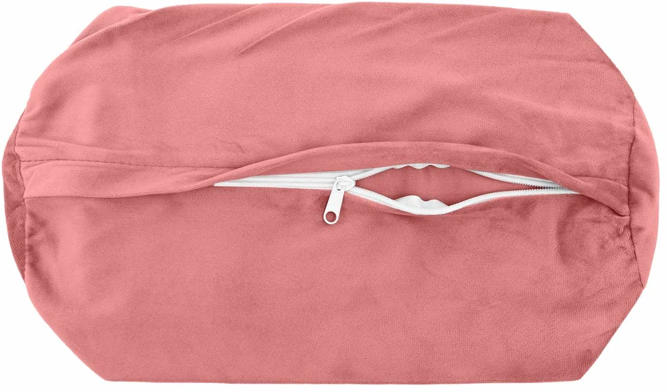Pagalvėlės užvalkalas 2 pcs HEERLEN Rožinė Ø 15 x 40 cm Aksomas