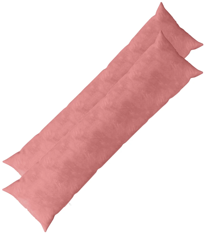 Pagalvėlės užvalkalas 2 pcs HEERLEN Rožinė 40 x 145 cm Aksomas