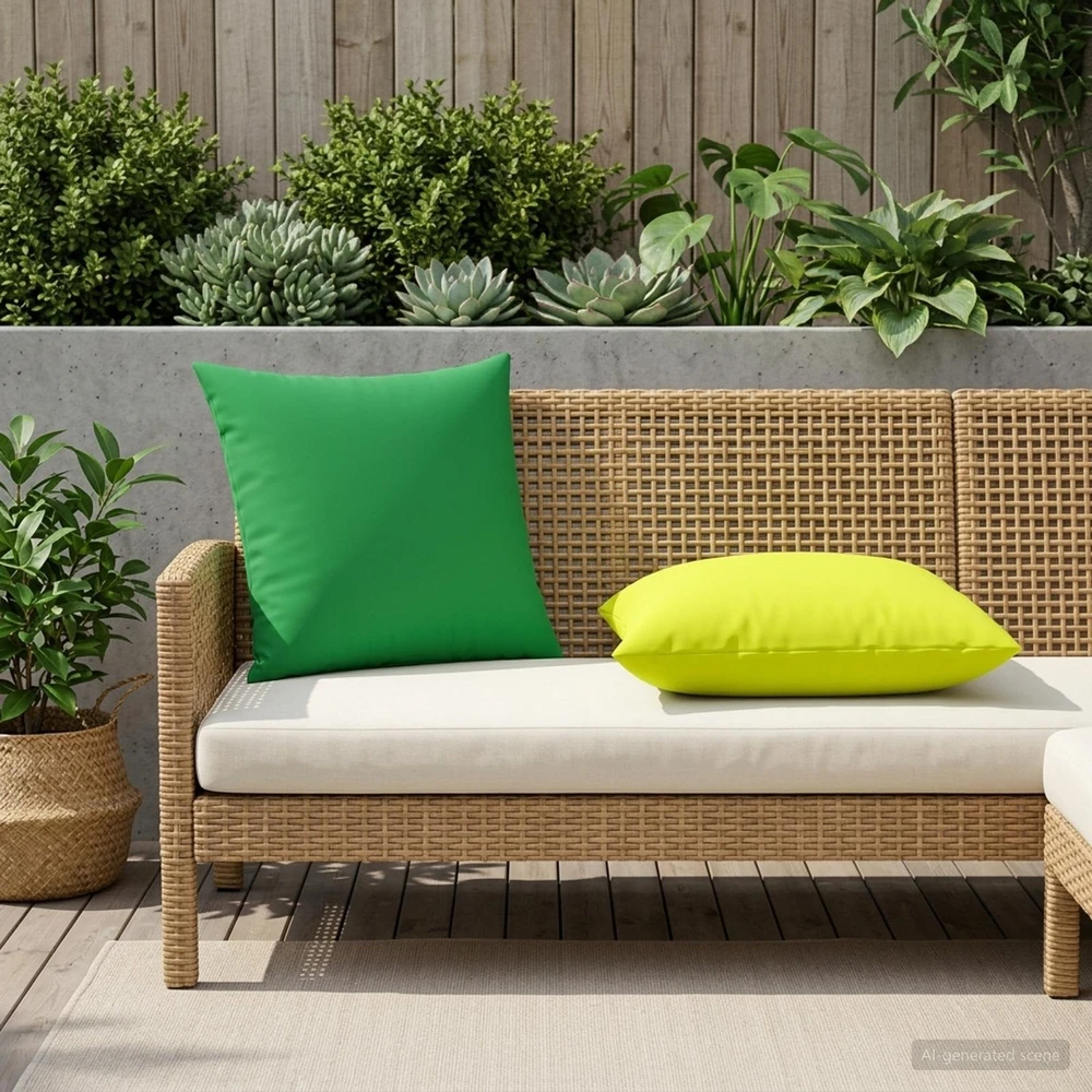 Pagalvėlės užvalkalas 2 pcs HEERLEN Ryškiai žalia 60 x 60 cm