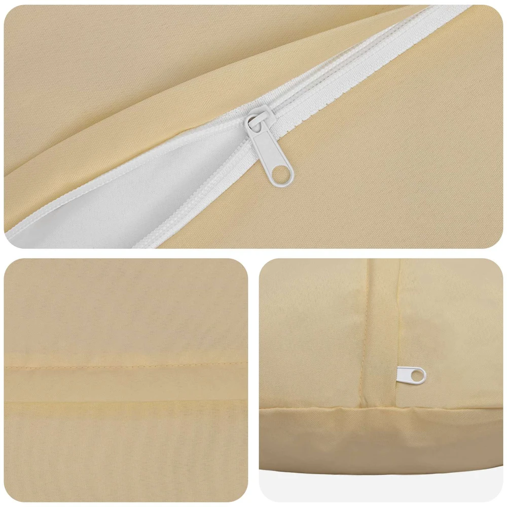 Pagalvėlės užvalkalas 2 pcs HEERLEN Smėlio Ø 40 cm Poliesteris