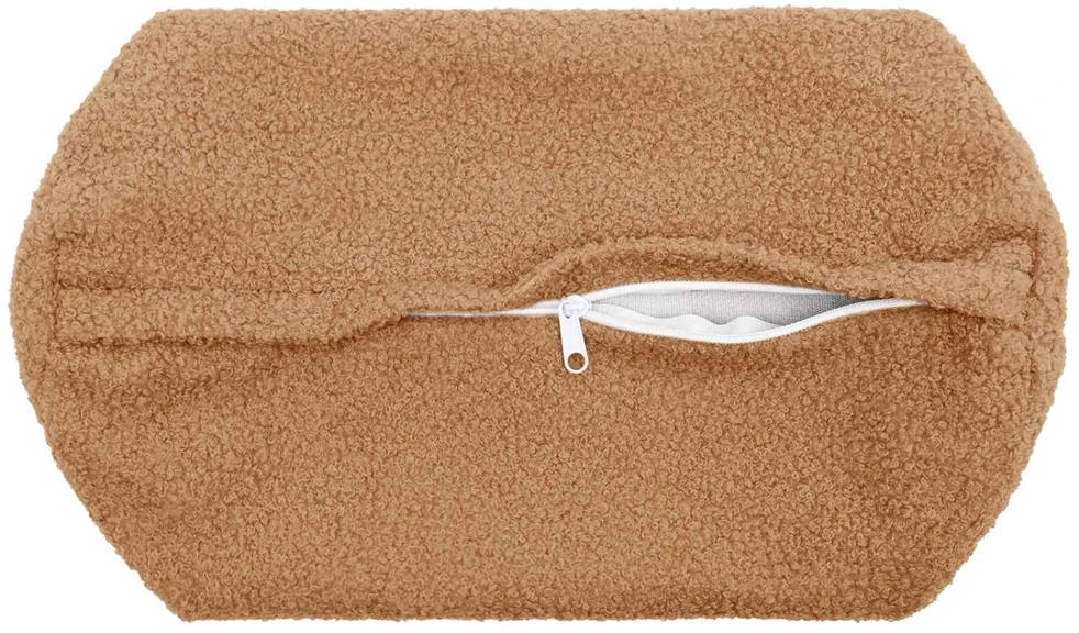 Pagalvėlės užvalkalas 2 pcs HEERLEN Smėlio Ø 15 x 40 cm Bouclé
