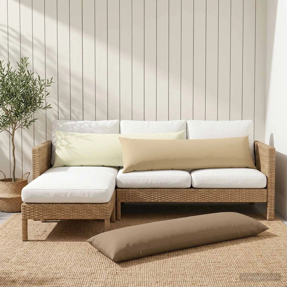 Pagalvėlės užvalkalas 2 pcs HEERLEN Smėlio 40 x 145 cm