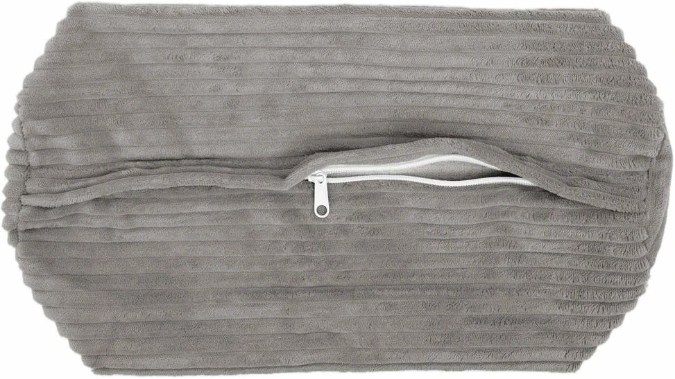 Pagalvėlės užvalkalas 2 pcs HEERLEN Šviesiai pilka Ø 15 x 40 cm