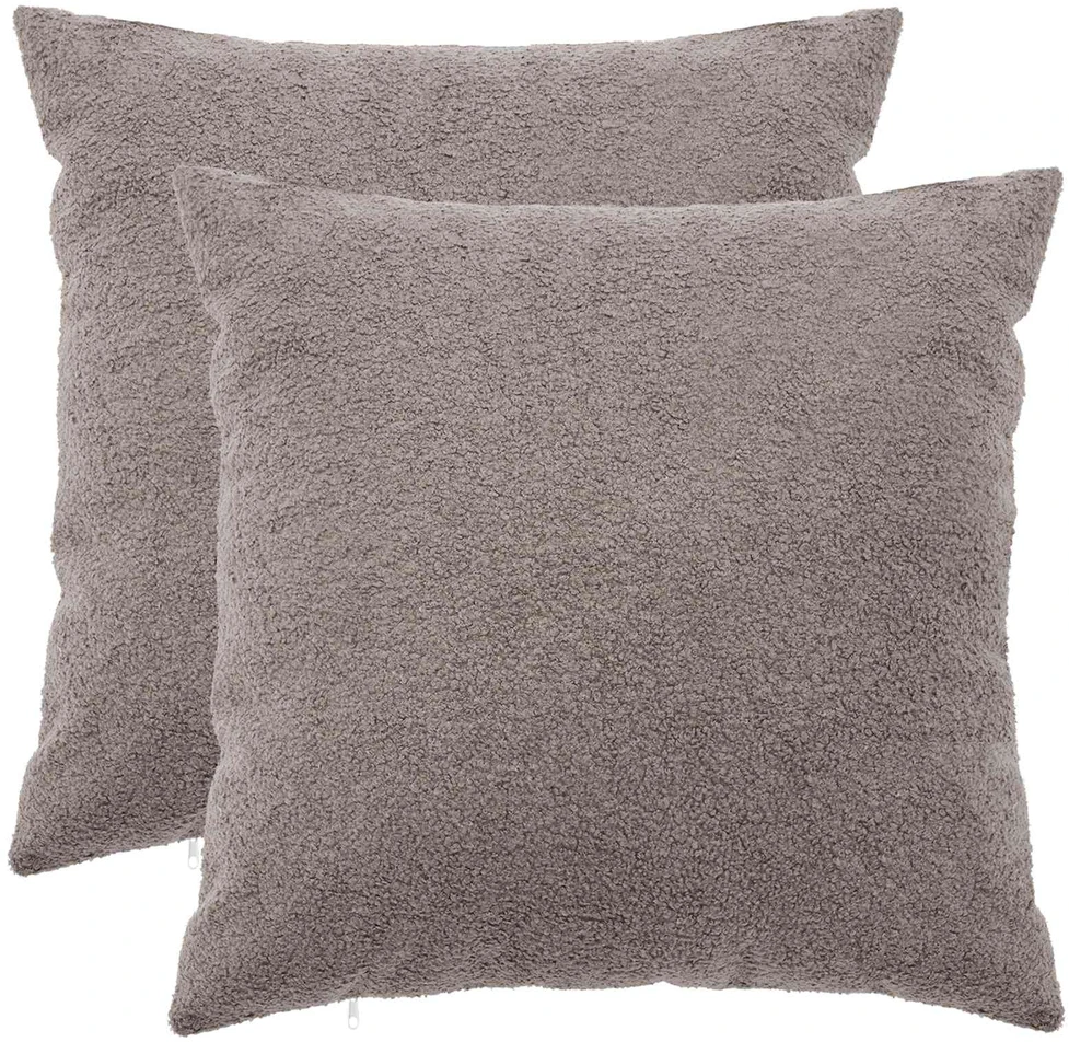 Pagalvėlės užvalkalas 2 pcs HEERLEN Šviesiai pilka 55 x 55 cm